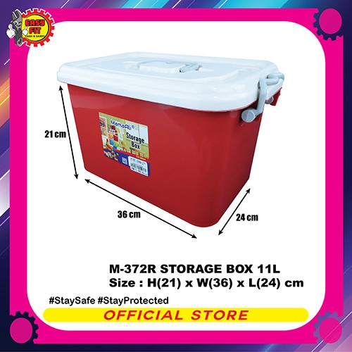 M-372R STORAGE BOX - Multipurpose Storage Box / Plastic Storage Box